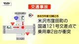 国道交差点で乗用車同士が衝突 男性(69)死亡 事故当初は軽傷とみられるも容態急変(山形・米沢市) | 山形のニュース│TUYテレビユー山形