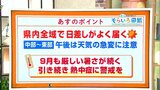 高知の天気　３日は全域で日差しが届き厳しい暑さが続く　東杜和気象予報士が解説　|　高知のニュース・天気｜KUTV NEWS | KUTVテレビ高知