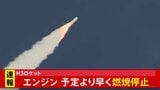 「H3ロケット8号機」エンジンが予定より早く燃焼停止か|TBS NEWS DIG