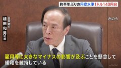 “きっかけ”は日銀・植田総裁発言「あまり急いで引き締めをしてしまうと…」　円相場1ドル140円台、半年ぶり円安水準に| TBS CROSS DIG with Bloomberg