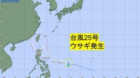 【台風情報】台風25号ウサギが発生　勢力強めながら沖縄の南へ　本州に影響の恐れも　台風4つの現在地と予想進路(12日午前現在)|TBS NEWS DIG