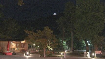 金華山 金華山の山頂付近で林野火災 山の斜面約600平方メートルが焼ける