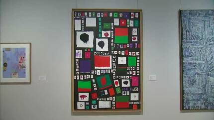 新象作家協会、木村二朗「外国の街角」８号油彩、封蝋マチエル 鏑木清方の名画「築地明石町」44年を経ても変わらない作品の美