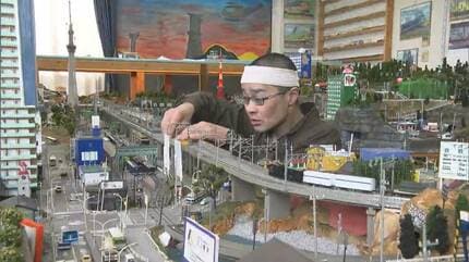 自閉症の男性が「Nゲージ」巨大ジオラマを作成「150分の1の緻密で精巧