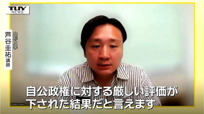 「厳しい評価が下された」参議院議員選挙に専門家は何を見た? 自民・公明両党は参議院でも少数与党に(山形)|TBS NEWS DIG
