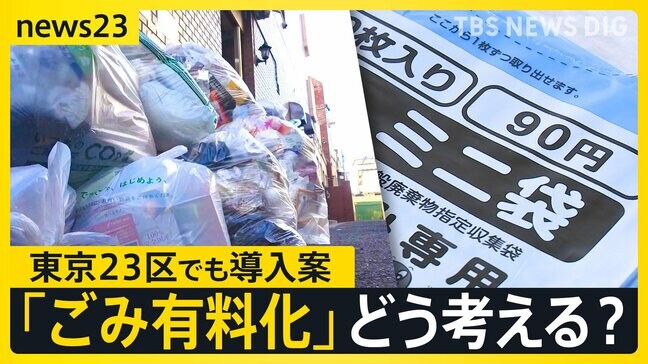 「人間の社会はごみとの格闘」全国で進む「家庭ごみの有料化」　東京23区でも一斉導入案【news23】|TBS NEWS DIG