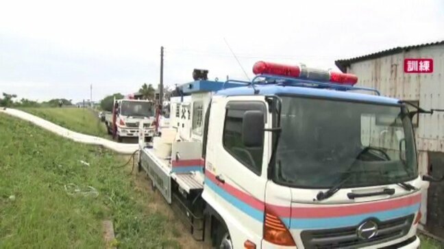 1分間に60トンを排出 本格的な雨季を前に 重信川で排水ポンプ車使った訓練 愛媛・松山|TBS NEWS DIG