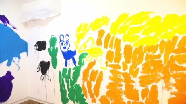 【今治】部屋全体がキャンバスに！障がい者支援施設でダイナミックなアート制作、27日から一般公開へ|TBS NEWS DIG