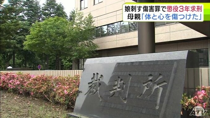 「私が自分の娘の体と心を傷つけた…」中学生の娘の背中や尻を包丁で…　傷害の罪に問われている34歳の母親の裁判　検察は懲役3年を求刑　弁護側は執行猶予付きの判決求める「本人に謝りたい」|TBS NEWS DIG