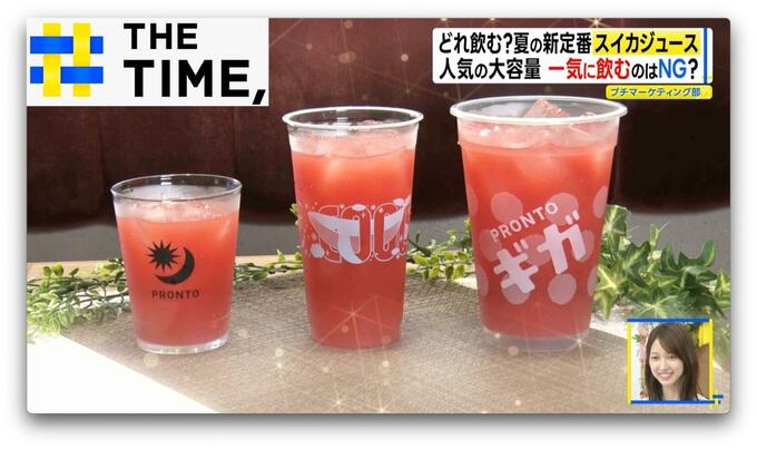 「スイカジュース」なぜブーム？大容量“バケツドリンク”や“ギガサイズ”も人気【THE TIME,】 |TBS NEWS DIG
