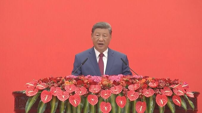 中国・習近平国家主席　記念レセプションで重要講話　「弱肉強食のジャングルの法則に戻ることがあってはならない」|TBS NEWS DIG