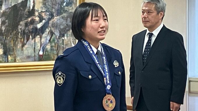 「ロス五輪で金メダルを」福岡県警の女性警察官　柔道世界大会で銅メダル獲得　|　福岡のニュース｜RKB NEWS｜RKB毎日放送