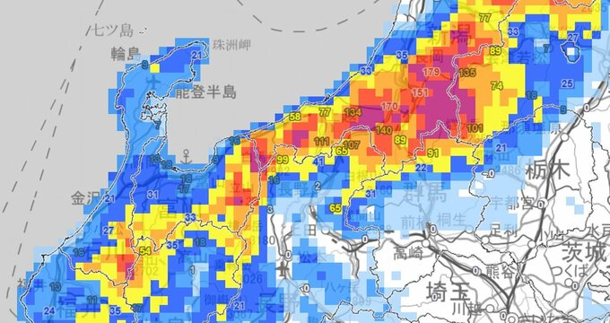 【気象情報】北陸地方の上空にマイナス36℃以下の強い寒気　23日（金）夜にかけて大雪による交通障害に警戒　【雪と雨のシミュレーション】　|　富山のニュース｜天気・防災｜チューリップテレビ