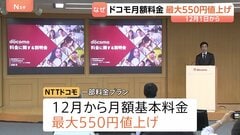 NTTドコモ　12月から一部携帯料金プラン値上げ　コスト上昇とAI・セキュリティ投資のため| TBS CROSS DIG with Bloomberg