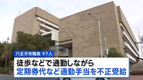 市の職員が通勤手当を不正受給“徒歩で通勤なのに定期券代受け取り”など97人 総額900万円超 東京・八王子市|TBS NEWS DIG
