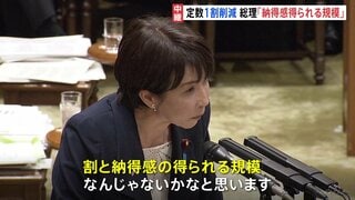 議員定数削減「1割目標」で自民と維新の合意に、野党「1割」の根拠を質す　高市総理「納得感を得られる規模だ」 参議院予算委員会| TBS CROSS DIG with Bloomberg