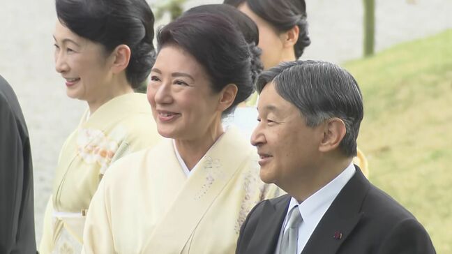 春の園遊会　今春は「和の装い」 各界の功労者約1800人を招待　両陛下や皇族方が3ルートに分かれて歓談されるのは初めて　アルコール飲料の提供が再開|TBS NEWS DIG