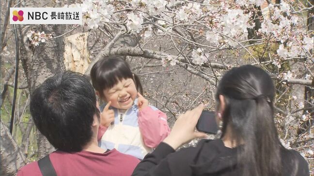【桜情報】長崎市「立山公園」は2分咲き　多くの花見客　夜は灯りで夜桜を|TBS NEWS DIG
