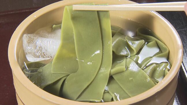 幅2センチの極太お茶の麺 知られざる生産地が商品開発|TBS NEWS DIG