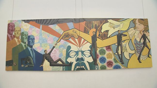 芸短大の卒業制作展、県立美術館で開幕 全長4mの力作「自由への脱出」など2年間の集大成76点 大分|TBS NEWS DIG