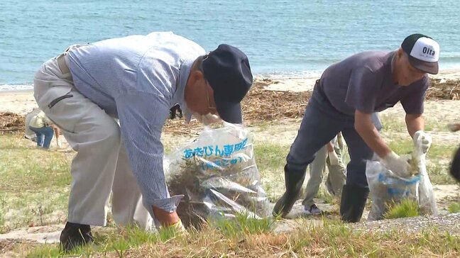 1時間で30袋分のごみを回収 老人クラブの50人がキャンプ場を清掃 大分・国東市|TBS NEWS DIG