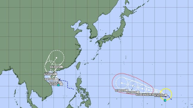 【台風情報】台風9号(バービー)発生 今後は「非常に強い」勢力に 日本へ影響及ぼす可能性も...このあとの勢力と進路を詳しく あすにはダブル台風になるか 全国の天気を画像で 気象庁|TBS NEWS DIG