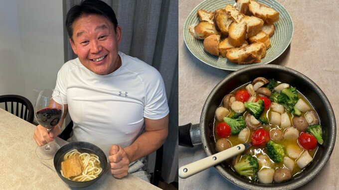 【 花田虎上 】 「アヒージョ」と「白ワイン」に舌鼓　締めは「きつねうどんには赤ワイン」　夕食を堪能|TBS NEWS DIG