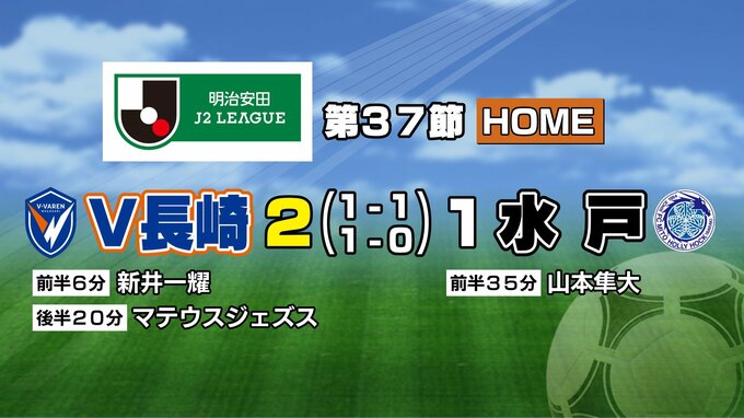 サッカーＪ２　Ｖ・ファーレン長崎は水戸に勝利　|TBS NEWS DIG