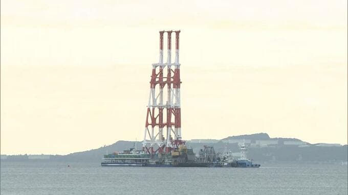 辺野古・大浦湾に砂くい打ち込む作業近づく　金武湾に軟弱地盤改良船の姿　|　沖縄のニュース｜RBC 琉球放送
