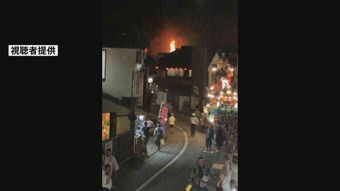 成田山新勝寺近くの老舗うなぎ料理店で火事　店前の参道では「成田祇園祭」が開催中　これまでにけが人なし　2人が体調不良を訴える|TBS NEWS DIG