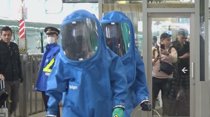 薬品漏れ事故を教訓に…　刃物と劇薬所持の不審者を想定・東北新幹線内で初訓練　10月の事故受けJRと青森県警が対応確認|TBS NEWS DIG