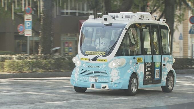 運転手なしでの運行を目指す　自動運転ＥＶバス関係者が試乗　山口県周南市|TBS NEWS DIG