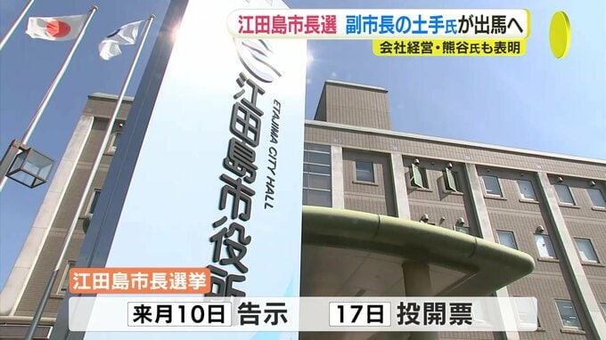 江田島市長選　現職の副市長が出馬表明　会社役員の元自衛官も　来月に投開票|TBS NEWS DIG