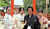 【 藤岡弘、 】 天翔愛さん・天翔天音さん・藤岡舞衣さん 三人娘との和装ショットを公開 「京都三大祭の一つ『葵祭』の社頭の儀に 参列、代表で拝礼をさせていただきました」|TBS NEWS DIG