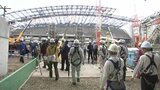 新サッカースタジアムの全貌 徐々に… 建設現場を報道公開　完成後はサンフレッチェ広島のホームスタジアムに　|　RCC NEWS | 広島ニュース | RCC中国放送