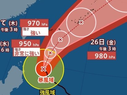 【台風情報】台風8号(ヒーゴス)が発生し”ダブル台風”に　台風7号(メーカラー)は中心気圧925hPa・最大瞬間風速70m/s　週末、列島横断のおそれ…近畿・東海・関東にも接近か　進路予想・雨風シミュレーション【気象庁23日発表】|TBS NEWS DIG