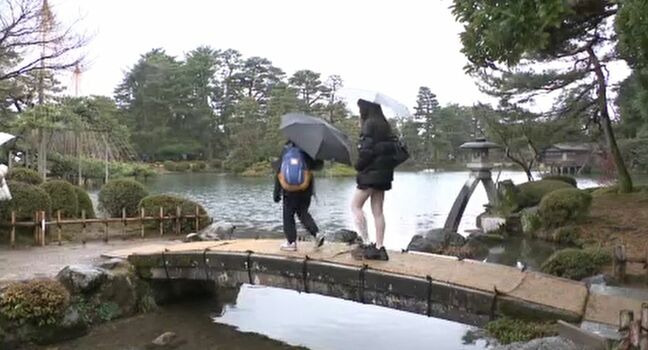 国の特別名勝「兼六園」入園者数　６年ぶりに５万人超え|TBS NEWS DIG