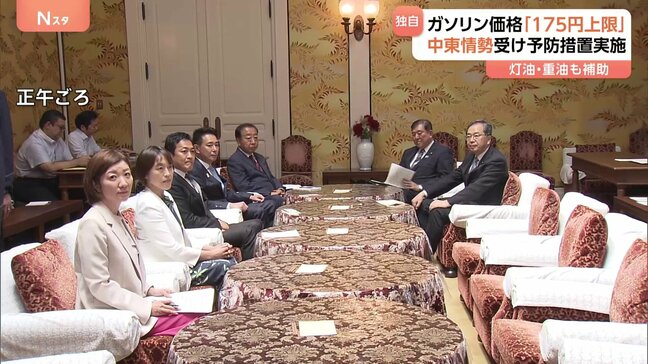 【独自】石破総理、ガソリン価格の予防的な激変緩和措置を表明　6月26日開始　1Lあたり“175円上限”に　灯油・重油も補助|TBS NEWS DIG