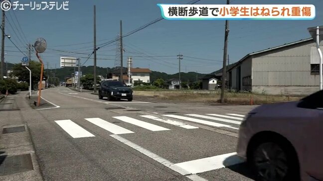 横断歩道で小学生の女の子が車にはねられ頭の骨を折る重傷 旅行途中の82歳の高齢男性が運転する車にひかれる 富山県南砺市|TBS NEWS DIG