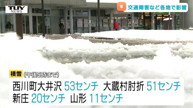山形県内 雪の影響で倒木による交通障害など発生 大雪の峠越えるも落雪など注意|TBS NEWS DIG