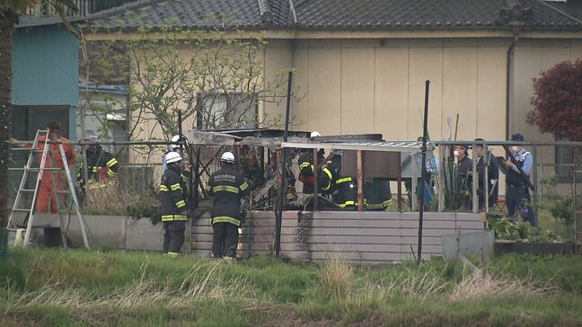 農機具など入った小屋が全焼　けが人なし　仙台|TBS NEWS DIG