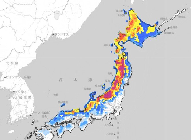 【気象情報】東北～西日本の日本海側中心 大雪のところも　最大で70cmの降雪予想　　25日にかけ強い冬型の気圧配置続く【雪と雨のシミュレーション】|TBS NEWS DIG