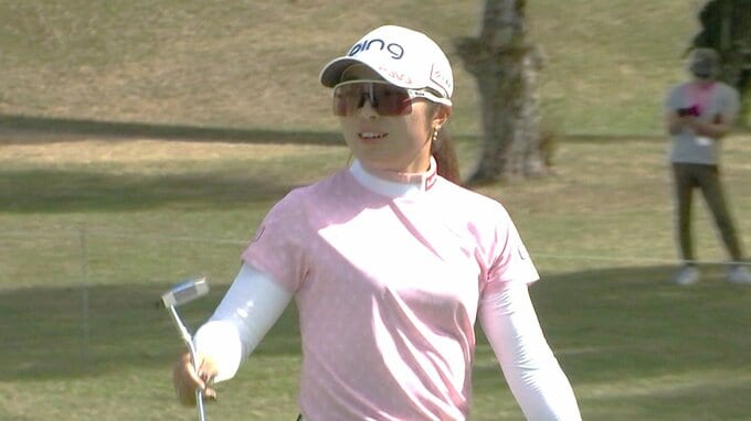 佐久間朱莉が圧巻の10バーディ＆ボギーなし　コースレコードタイ「62」で単独首位浮上、昨年年間女王が開幕戦V狙う|TBS NEWS DIG