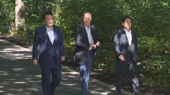 韓国大統領府の高官「来年の日米韓首脳会談、韓国開催を打診」 9日にはソウルで3か国の安保責任者が会談