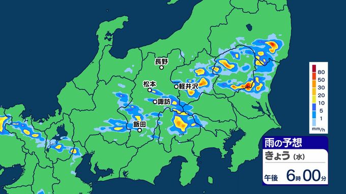 関東甲信 “ゲリラ雷雨”に注意 大気の状態が非常に不安定に 20日夜遅くにかけ【雨のシミュレーション画像掲載】関東北部100ミリ 関東南部・甲信80ミリ(~21日午後6時・多い所)気象庁|TBS NEWS DIG