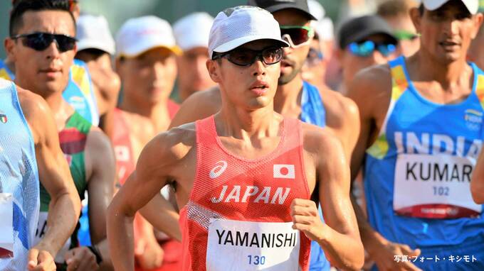 男子20ｋｍ競歩で山西利和が金メダル獲得！日本史上初の連覇達成 池田が銀で日本勢ワンツーフィニッシュ 住所は8位、高橋は29位|TBS NEWS DIG
