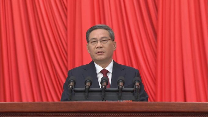 【速報】中国 2024年経済成長率目標は5％前後