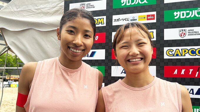 日本代表 宮部愛芽世がビーチバレー初挑戦 ！ ホロ苦デビューも「楽しかった」|TBS NEWS DIG