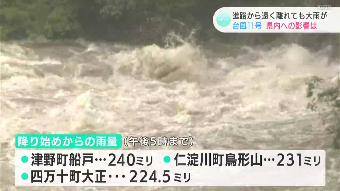 進路から遠く離れていても大雨が 台風11号 高知県への影響は 気象ニュース 22年09月06日 日本気象協会 Tenki Jp