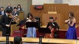 「議会を身近に感じて」2月定例岡山市議会の開会にコンサート 弦楽四重奏の音色が響き渡る | 岡山・香川のニュース | 天気 | RSK山陽放送